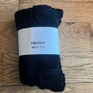 Rabanne Black Textured Blanket